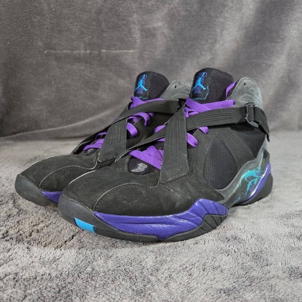 Jordan Air Jordan 8.0 Aqua Black Purple Blue 467807-009 Men's Size 10